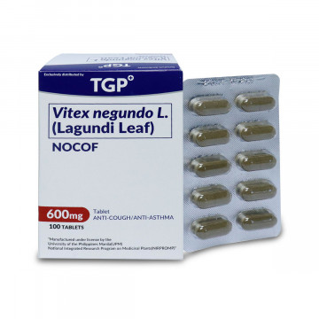 NOCOF Vitex negundo L Lagundi Leaf 600mg Tablet