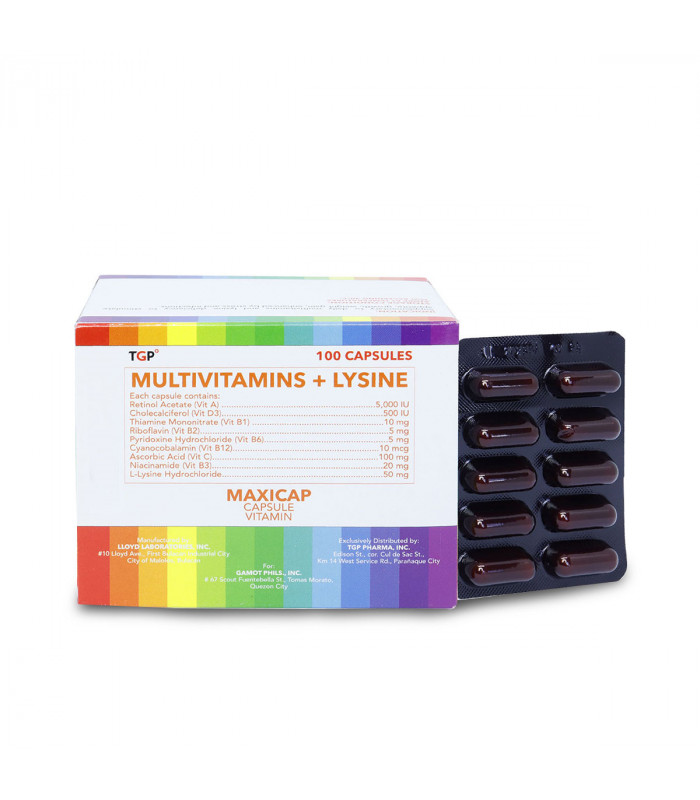 MAXICAP Multivitamins+Lysine Supplement Capsule