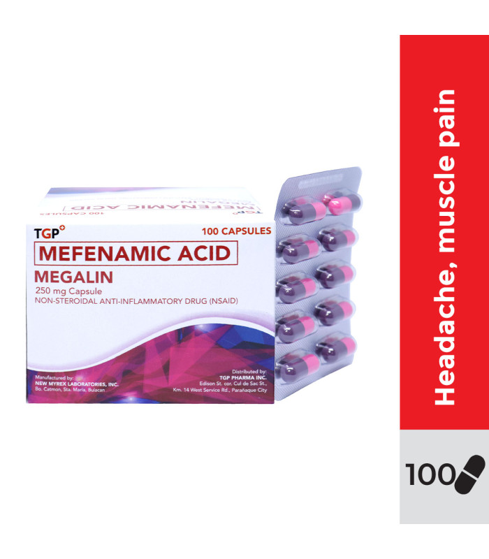 MEGALIN Mefenamic Acid 250mg Capsule 100s