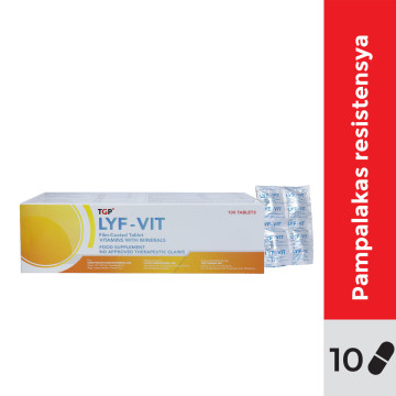 LYF-VIT Multivitamins+Minerals Film-coated Tablet 10s