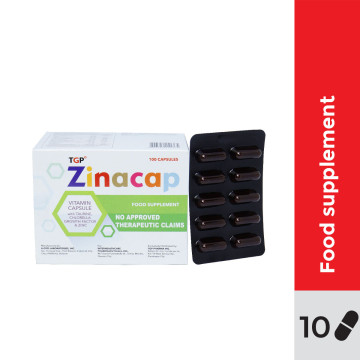 ZINACAP Multivitamins+Taurine+CGF+Zinc Capsule 10s