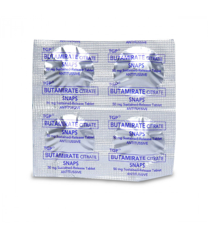 SNAPS Butamirate Citrate 50mg Tablet