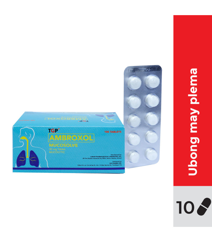 MUCOSOLVE Ambroxol 30mg Tablet 10s