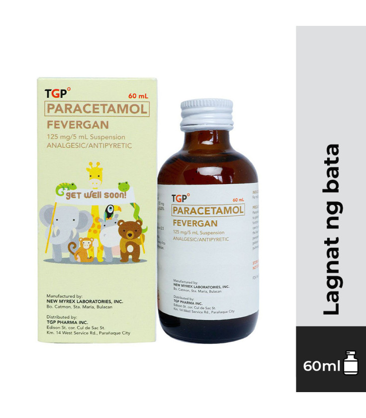 FEVERGAN Paracetamol 125mg/5ml 60ml Syrup
