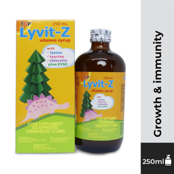 LYVIT-Z Multivitamins+Lysine+Taurine+Chlorella Growth...
