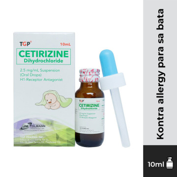CETIRIZINE Dihydrochloride 2.5mg/ml Suspension 10ml Oral Drops