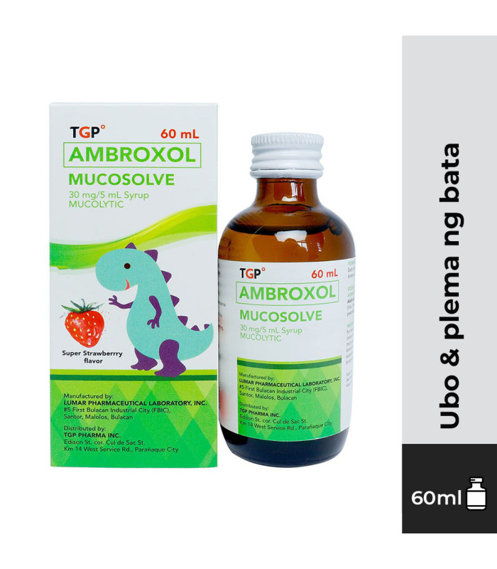 MUCOSOLVE Ambroxol 30mg/5ml 60ml Syrup