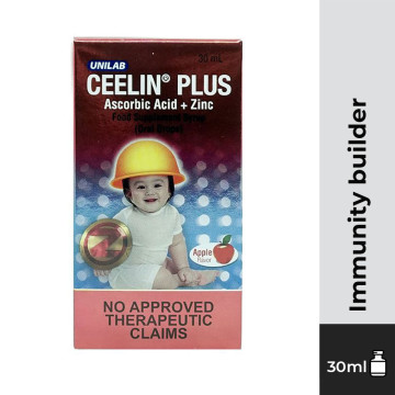 CEELIN PLUS Ascorbic Acid+Zinc Oral Drops 40mg/5mL 30mL...