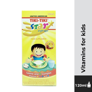 TIKI-TIKI STAR Multivitamins+Lysine 120ml Syrup
