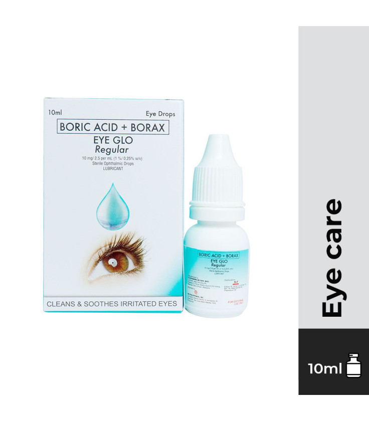 EYE GLO Regular Boric Acid+Borax 10ml Eye Drops