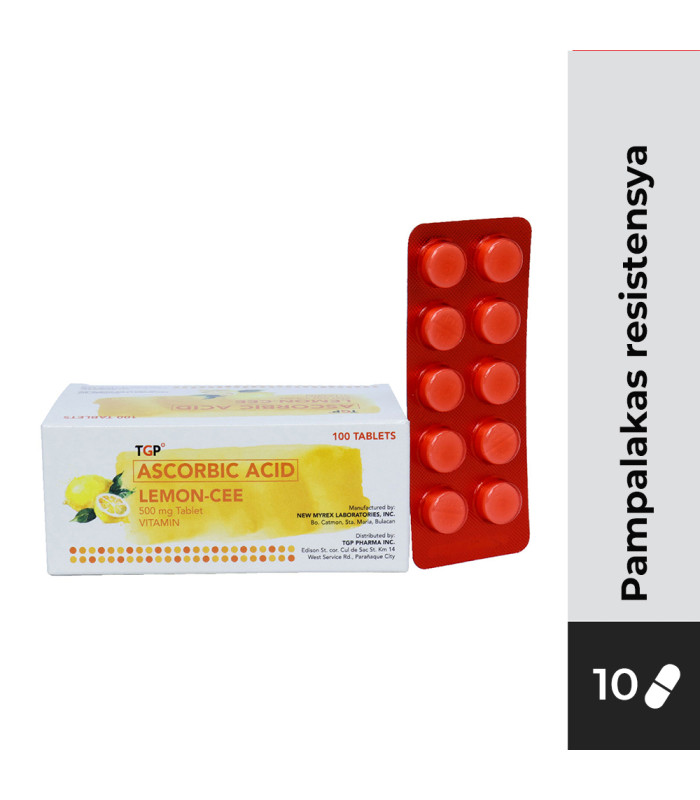 LEMON-CEE Ascorbic Acid 500mg Tablet 10s