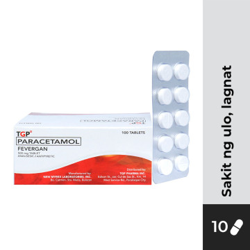 FEVERGAN Paracetamol 500mg Tablet 10s