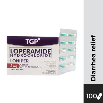 LONIPER Loperamide 2mg Capsule 100s