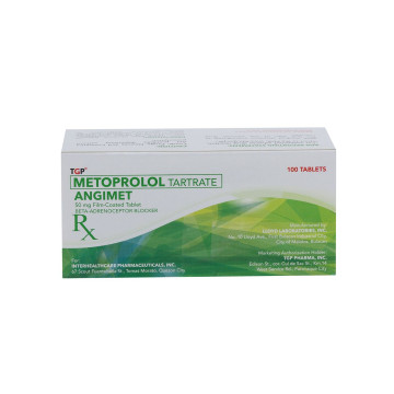 ANGIMET Metoprolol 50mg Film-coated Tablet