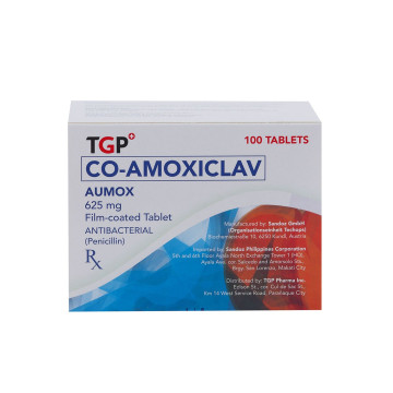 AUMOX Co-Amoxiclav Film-coated 500mg/125mg Tablet