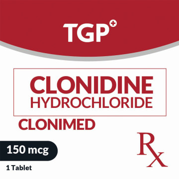Rx: CLONIMED Clonidine HCl Tab 150mcg