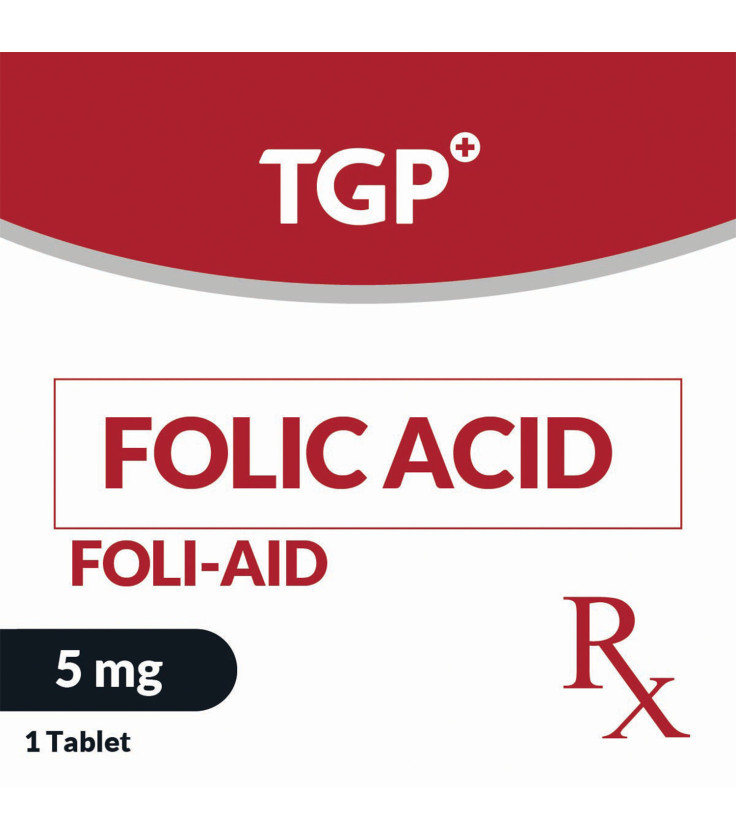 Rx: FOLI-AID Folic Acid Cap 5mg