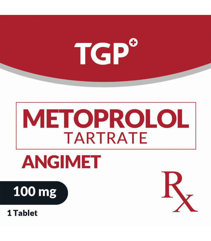 Rx: ANGIMET Metoprolol Tab 100mg