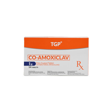 Rx: TGP Co-Amoxiclav Tab 875mg/125mg 1000mg