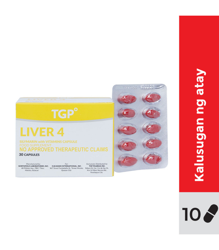 LIVER 4 Silymarin+Vitamins 125mg Softgel Capsule 10s