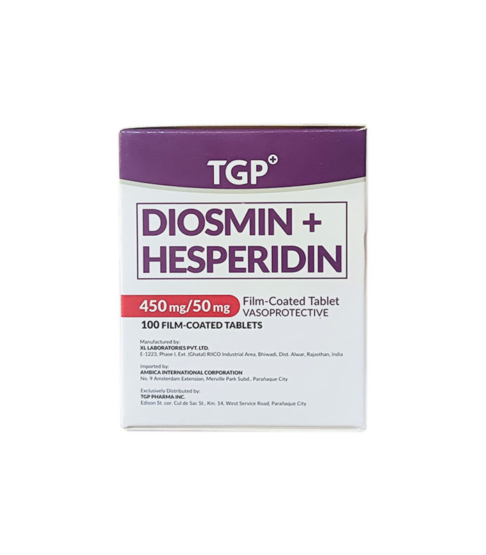 TGP Diosmin + Hesperidin 450mg/50mg 100s Film Coated Tablet 1s