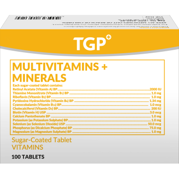 TGP Multivitamins + Minerals Sugar Coated Tablet 10s