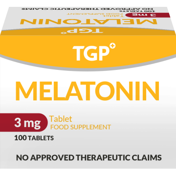 TGP Melatonin 3mg aids in sleep regulation 100 tablets