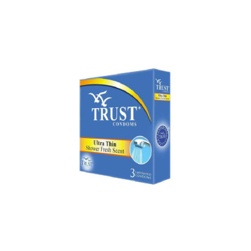 TRUST Condom Ultra Thin Shower Fresh 3's