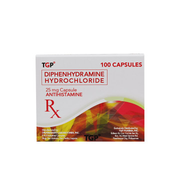 Rx: TGP Diphenhydramine Cap 25mg