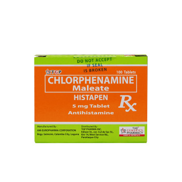 Rx: HISTAPEN Chlorphenamine Tab 5mg