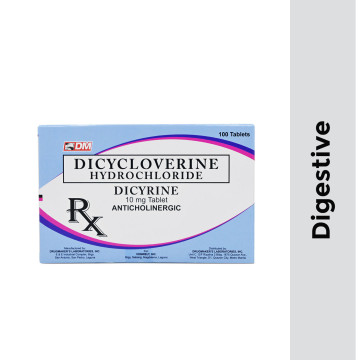 Rx: DICYRINE Dicycloverine Tab 10mg