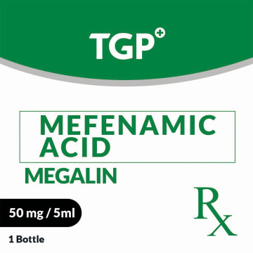Rx: MEGALIN Mefenamic Susp 50mg/60ml