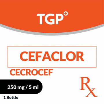 Rx: CECROCEF Cefaclor Susp 125mg/60ml