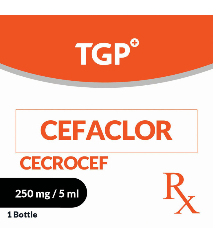 Rx: CECROCEF Cefaclor Susp 125mg/60ml