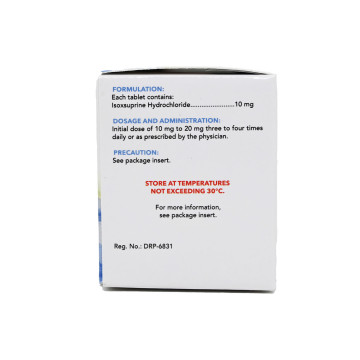 Rx: UTEPRINE Isoxsuprine HCl Tab 10mg