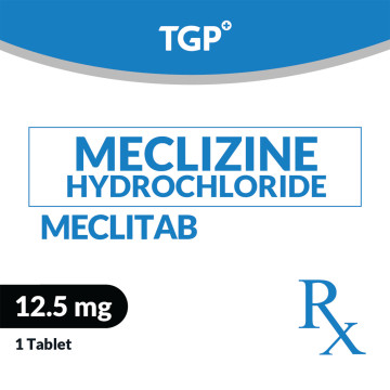Rx: MECLITAB Meclizine HCl Chewable Tab 12.5mg