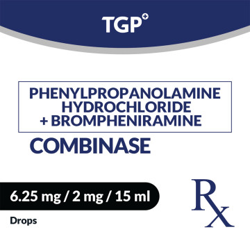 Rx: COMBINASE PPAHCl+Brom Drops 6.25mg/2mg/15ml