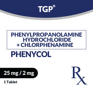 Rx: PHENYCOL PPAHCl+CPM Tab 25mg/2mg