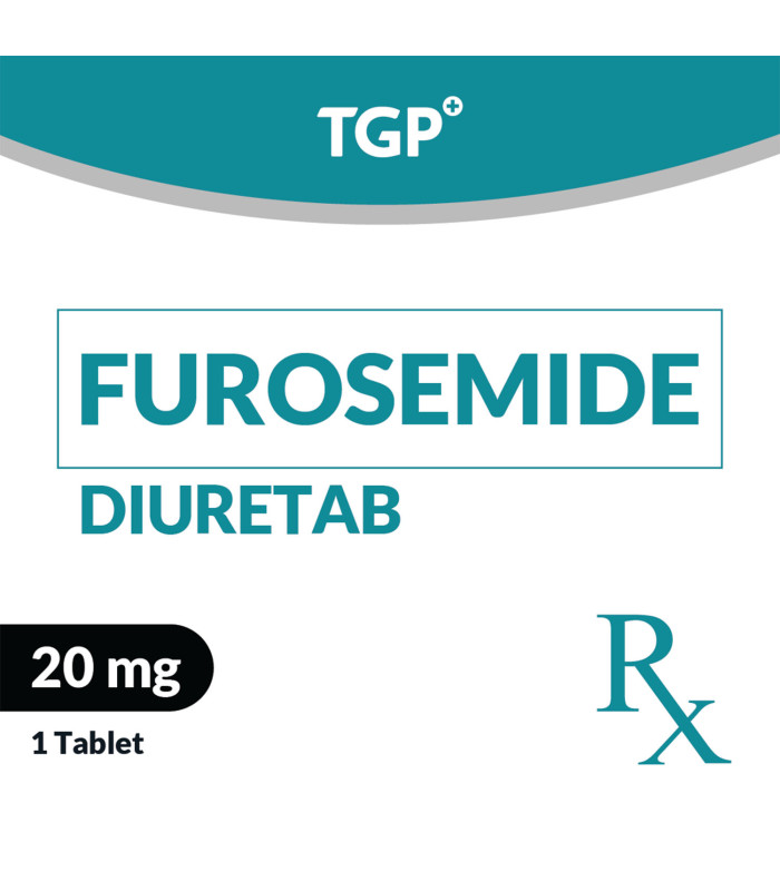 Rx: DIURETAB Furosemide Tab 20mg