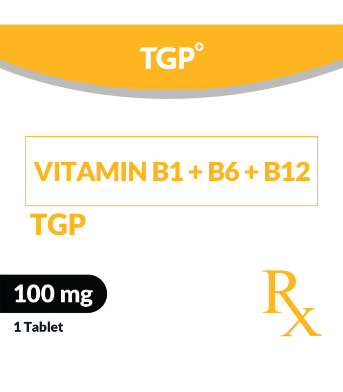 Rx: TGP 1-6-12 Vitamin B1+B6+B12 Tab 100mg