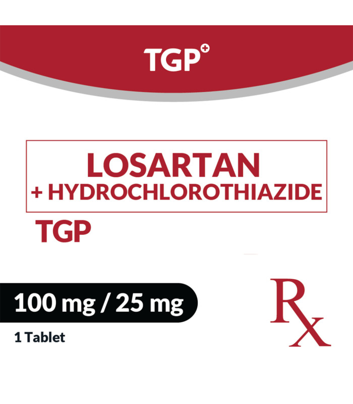 Rx: TGP Losartan+ HCTZ Tab 100mg/25mg