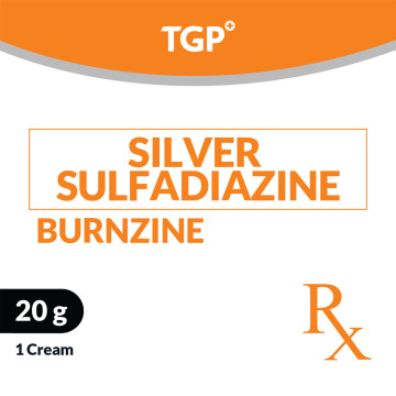 Rx: BURNZINE Silver Sulfadiazine Cream 20g