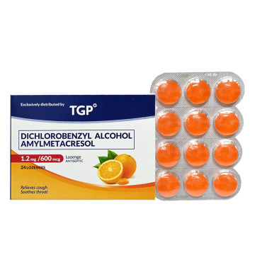 TGP Throat Lozenges 1.2/600mcg Orange flavor 6s