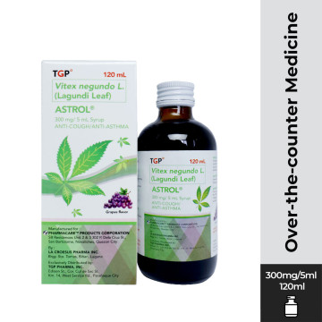 ASTROL Vitex neg L.Lagundi Leaf Syrup 300mg/5ml 120ml