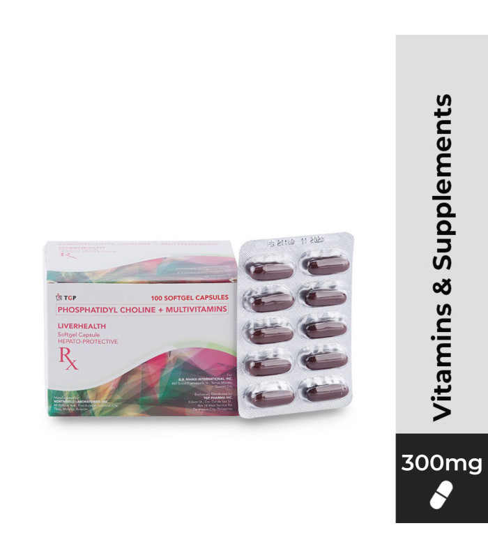 Rx: LIVERHEALTH Phosphatidyl Choline+Multi Vitamins 300mg Capsule