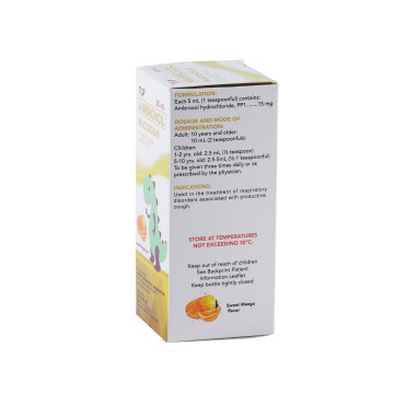 MUCOSOLVE Ambroxol HCl Syrup 15mg/5ml 60ml