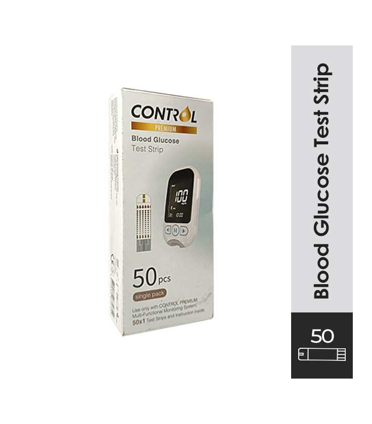 CONTROL Blood Glucose Test Strip 50s + Lancet 50s
