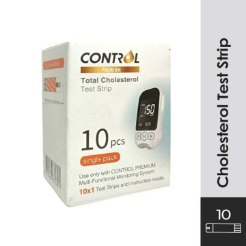 CONTROL Cholesterol Strip 10s + Lancet 10s