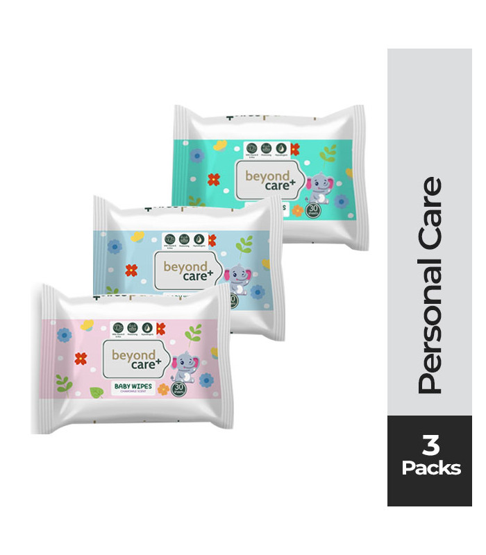 BEYONDCARE Baby Wipes Assorted 30s by 3s
