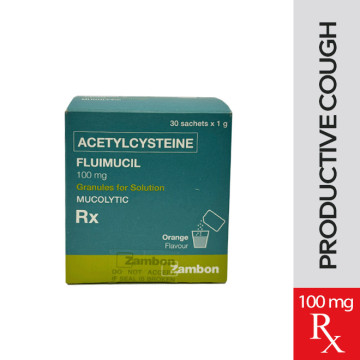 Rx: FLUIMUCIL Acetylcysteine 100mg Sachet